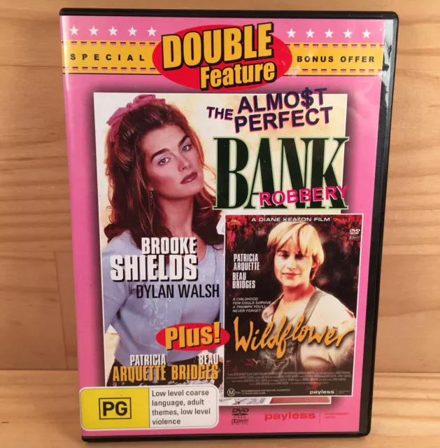 THE ALMOST PERFECT BANK ROBBERY + WILDFLOWER Action Crime Drama DVD Movie Films
