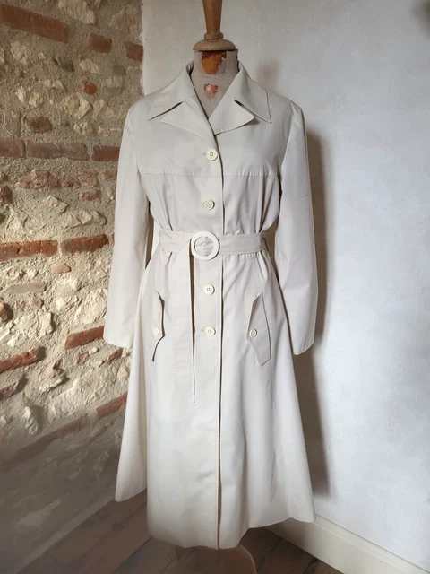 Trench Coat A.P.C. Femme - Taille M - Couleur Camel - Imperméable Coton Doublé - Occasion Excellent état