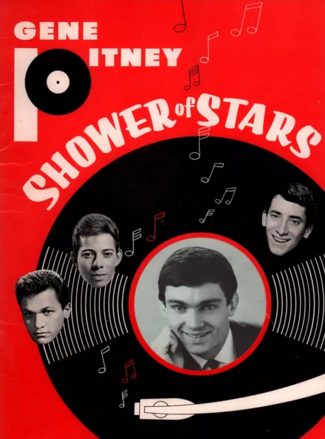 Gene Pitney / The Crystals 1965 Shower Of Stars Tour Program Book / Ex 2 Nmt