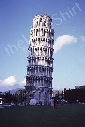 1971 Italy Leaning Tower of Pisa Piazza del Duomo Vintage Kodachrome 35mm Slide