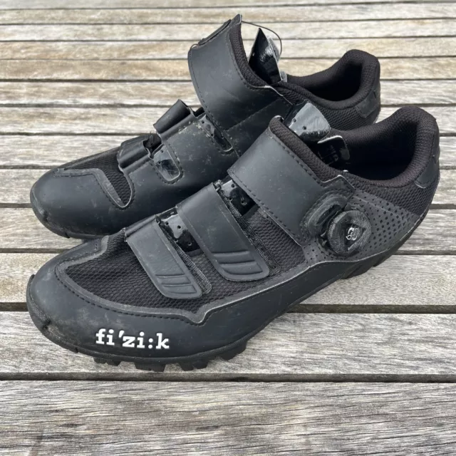 Fi’zi:k Fizik Size 41 Black M6B BOA MTB Cycling Shoes Cleats Road Mountain Bike