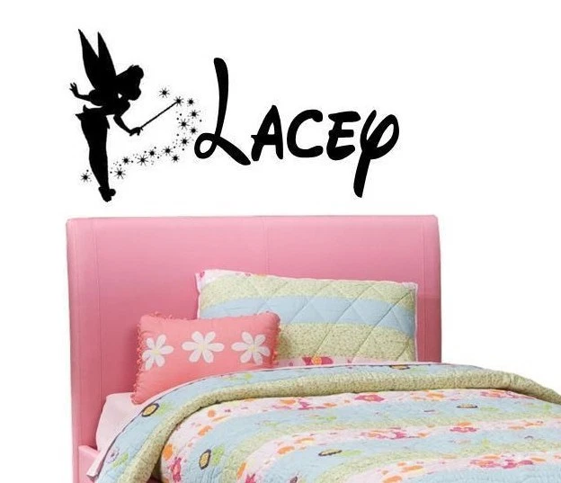 PERSONALIZED NAME TINKERBELL WALT DISNEY Custom Vinyl Wall Decal