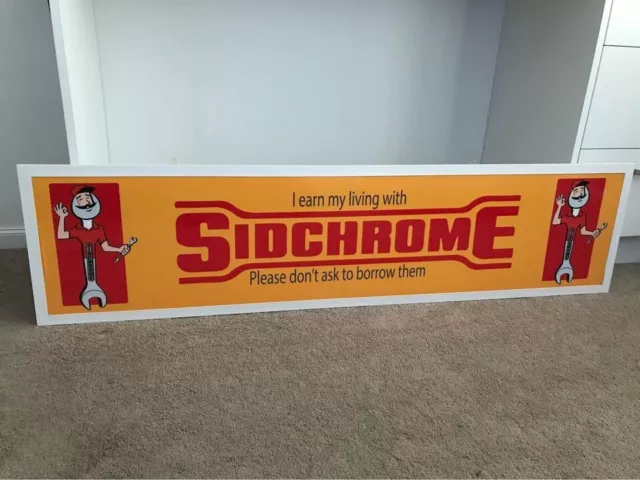 Sidchrome Spanner tools Illuminated Workshop Sign Lightbox Man cave large light