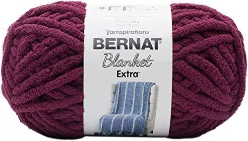 Bernat, Burgundy Plum Blanket Extra VELVETEAL, 1 Pack