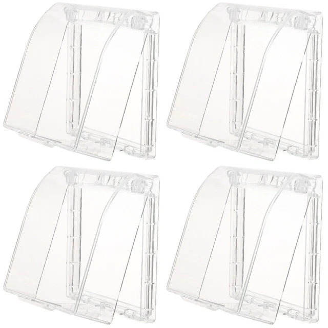 4 PIEZAS Cubierta protectora transparente para timbre contra la lluvia