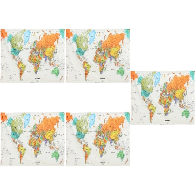 5x Creative Widely- Printed Tapestry World world map hanging cloth for Home Deco