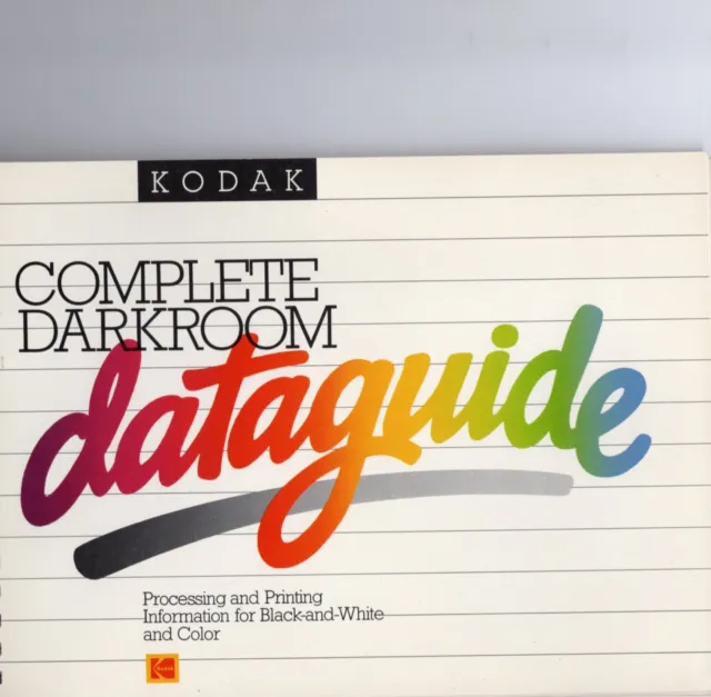 Kodak Complete Darkroom Dataguide Box Set w/ samples Exc- cond *On Sale!