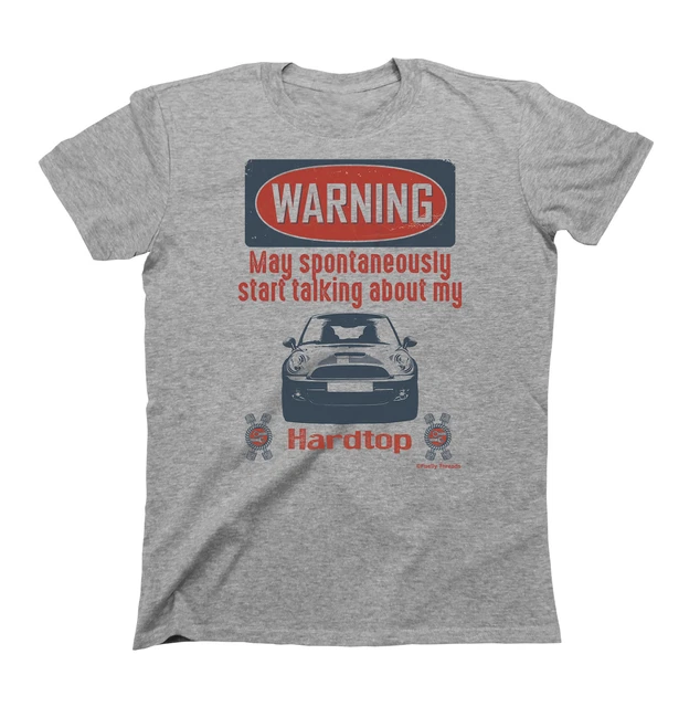 WARNING May Spontaneously Talk About My Mini Cooper Mens Organic Cotton T-Shirt