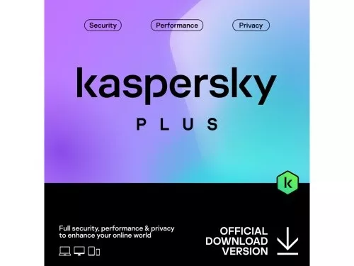 Kaspersky Plus 2024 1/3/5/10 Geräte - 1 oder 2 Jahre, Download, Blitzversand