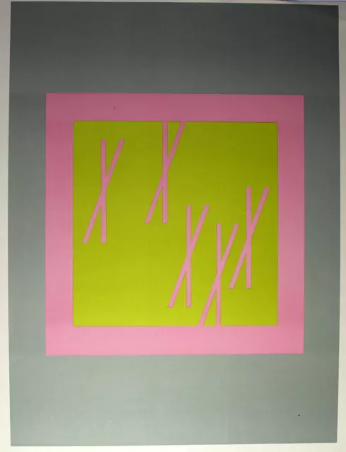 JOSEF ALBERS - Interaction of Colour (1972). Unsignierte Offset-Lithographie.