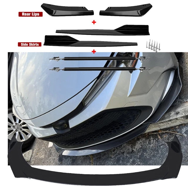 Front Rear Bumper Lip Spoiler Splitter Bod Kit Side Skirt For Toyota Corolla