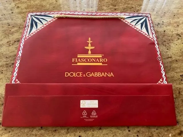 Dolce & Gabbana - Fiasconaro gift bag, 11.5"x10"x2.75"
