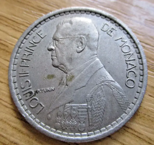 1947 Monaco 20 Francs Coin | High Grade