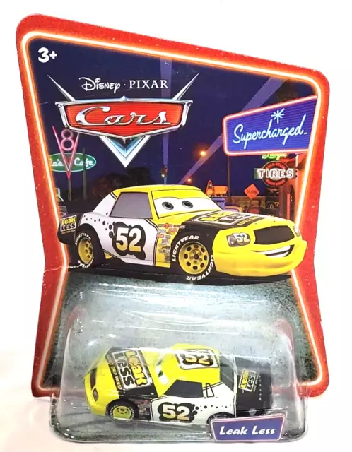 LEAK LESS SUPERCHARGED #52  Disney Pixar Cars Mattel 2007 NEW