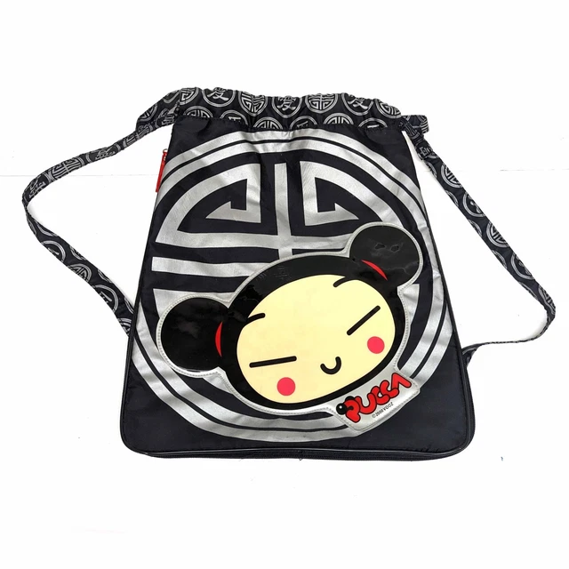 Vintage 2000 Vooz Pucca Funny Love Nylon Drawstring Bag Backpack 13"x16.75"