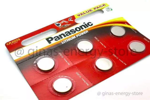 20 x PANASONIC CR2025 qualitäts Markenbatterie! CR 2025