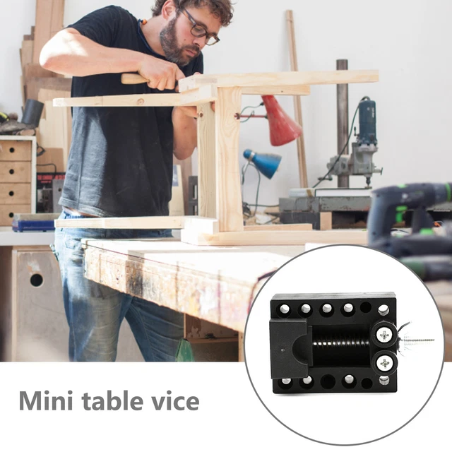 Mini Bench Vise High Hardness Drilling Fixed Table Vise Machine Tools Heavy Duty
