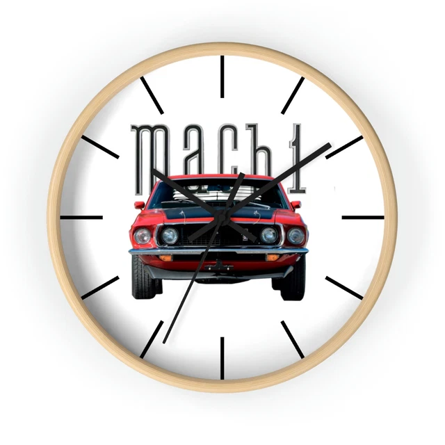 1969 Ford Mustang Mach 1 10" Wall clock Free Shipping!