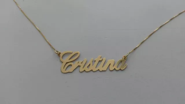 Collana In Oro 18Kt 750 Con Nome Personalizzabile Tutti I Nomi Possibili