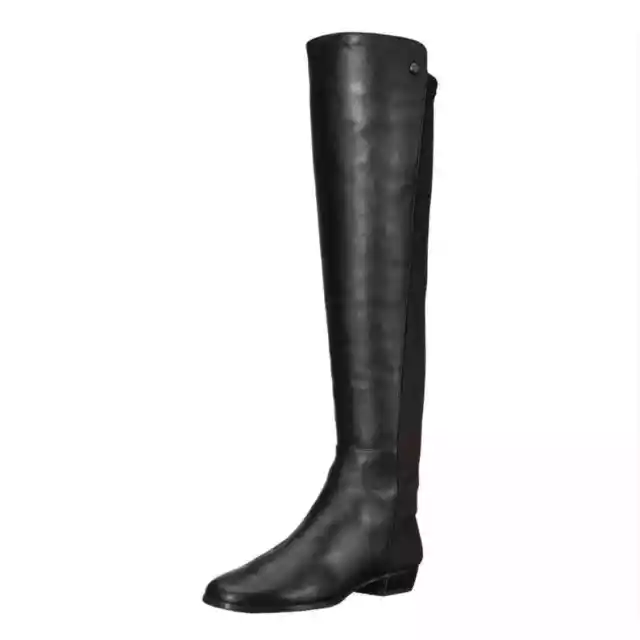 Vince Camuto Karita Over the Knee Leather Riding Boots Black Women's Size 5M