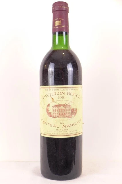 margaux pavillon rouge du château margaux rouge 1981 - bordeaux