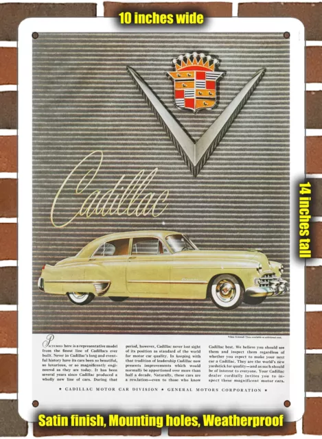 Metal Sign - 1948 Cadillac Series 61 Four-Door Sedan- 10x14 inches