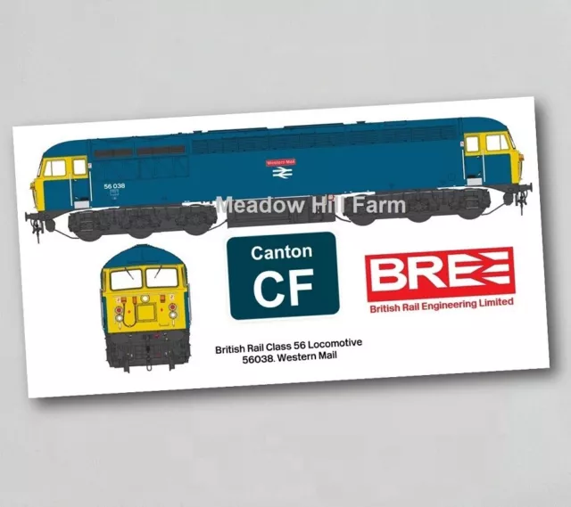 British Rail Class 56 Fridge Magnet 56031 Western Mail BR Blue Diesel Locomotive