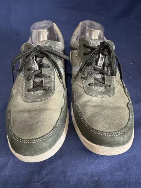 ROCKPORT RANDLE MENS Size 10 Gray Canvas Lightweight Shock Absorbing Mem Foam 24.95 PicClick