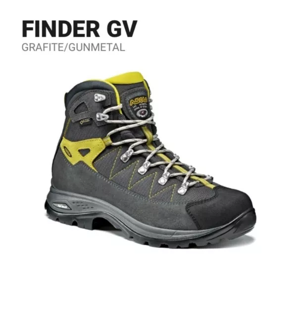 ASOLO FINDER GV Gore-Tex scarpone TREKKING UOMO art. A23102 A623 Graphite/Gunmet