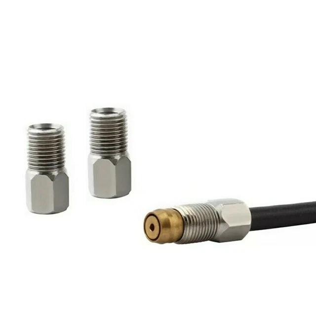 10 Stück Hydraulikbremsschlauch Muttern M8 - Fahrrad Scheibenbremse Kompressionsmuttern | Edelstahl