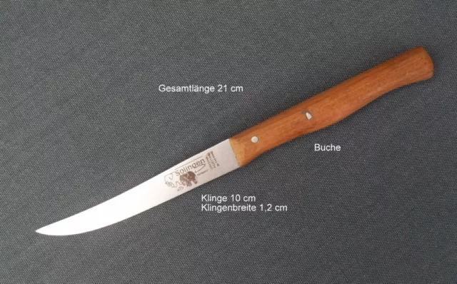 Messer, Küchenmesser, Universalmesser, 21 cm, Heft Buche