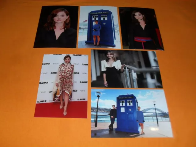 Jenna Coleman Peter Capaldi 6x4 Photograph Set. Tv Actress Doctor Who Emmerdale