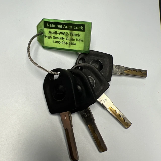 NATIONAL AUTO LOCK AudiVW High Security Space & Depth Guide Keys Set