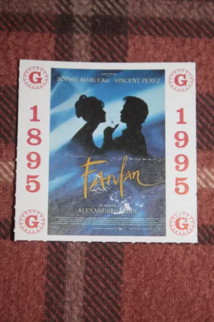 place de cinéma 1995 Fanfan Alexandre Jardin Sophie Marceau Vincent Perez