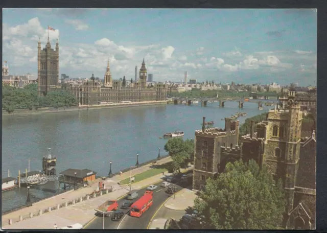 London Postcard - Houses of Parliament From Lambeth Palace    RR5003
