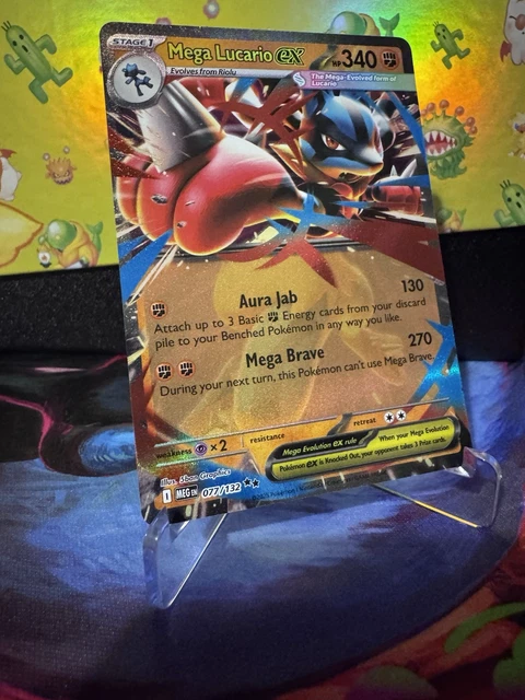 MEGA LUCARIO EX - 077/132 - Double Rare - Mega Evolutions - Pokemon ...