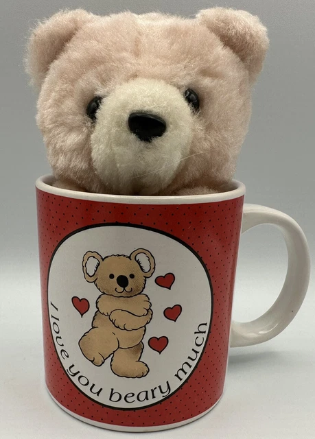 Adorable Coffe Mug With Bear “I Live You Beary Much” (Brand New)