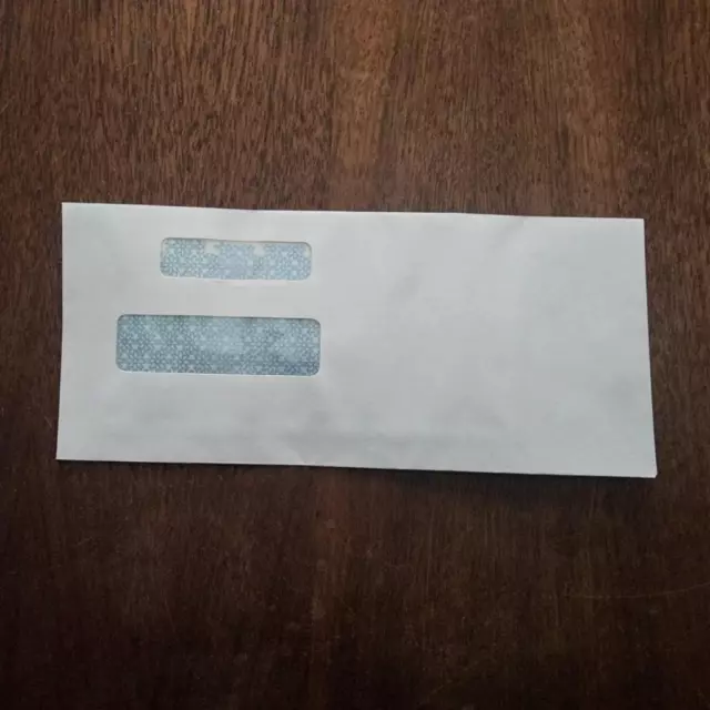 #9 Double Window Security Business Envelopes From Intuit - 600!