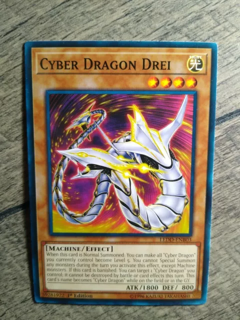 Yu-Gi-Oh! Cyber Dragon Drei LEDD-ENB03 Common 1st New💥💥