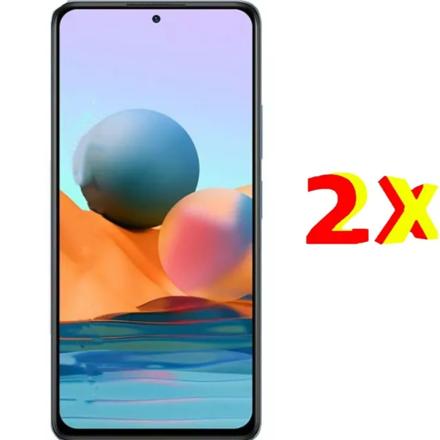 2x Protector Pantalla de Cristal Templado para Xiaomi Redmi Note 10 Pro 2x> Uds.