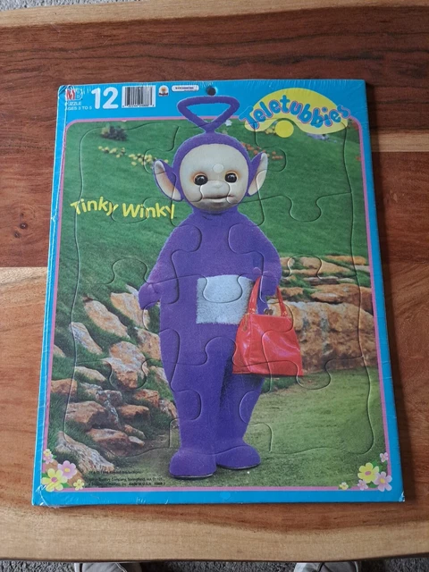 VINTAGE 1998 TELETUBBIES Tinky Winky 12 Piece Puzzle Milton Bradley VINTAGE 1998 TELETUBBIES Tinky Winky 12 Piece Puzzle Milton Bradley