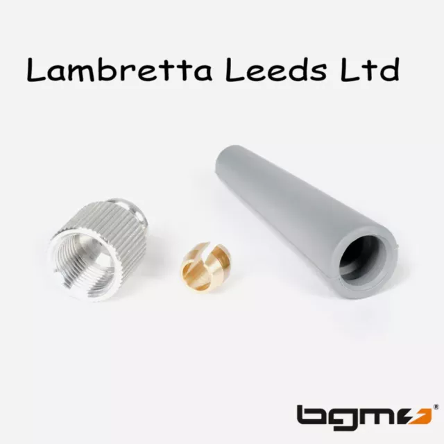 Lambretta Bgm Pro Speedo Cable Replacement Kit. Hub End - Grey - Free Post . New