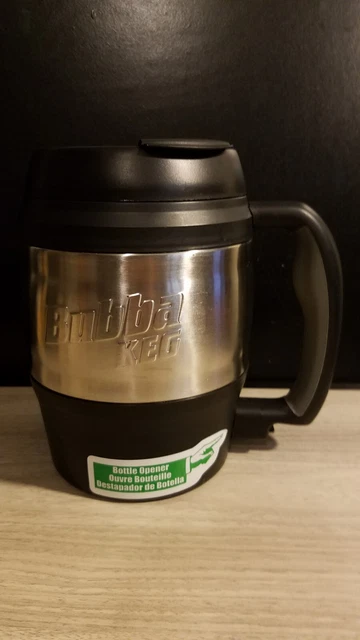 52oz Insulated Travel Mug Stainless Steel Thermal Coffee Cup Handle Black USA