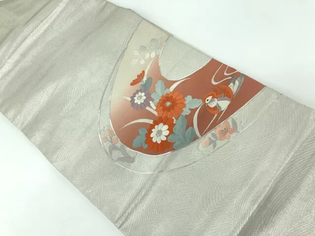 6382323: Japanese Kimono / Vintage Nagoya Obi / Embroidery / Mandarin Duck & Kik