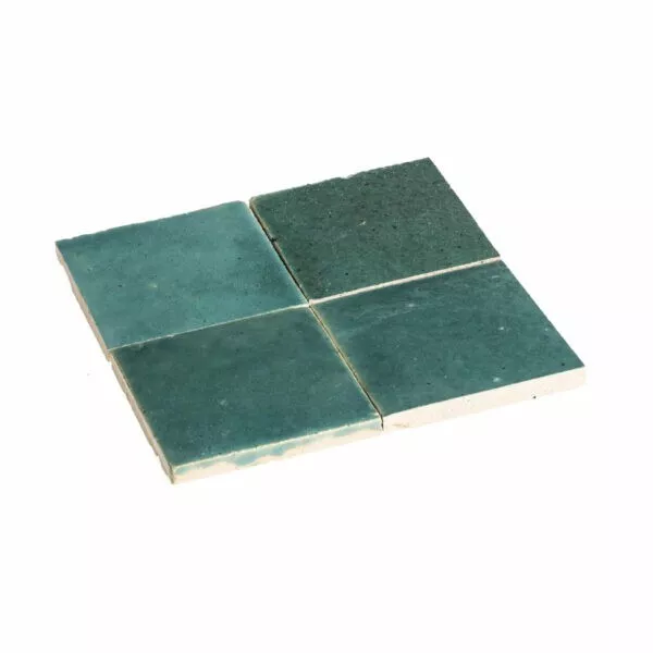 Handgef. Zellige-Fliesen aus Vietnam 10x10 Wandfliesen Jade Light Zellige