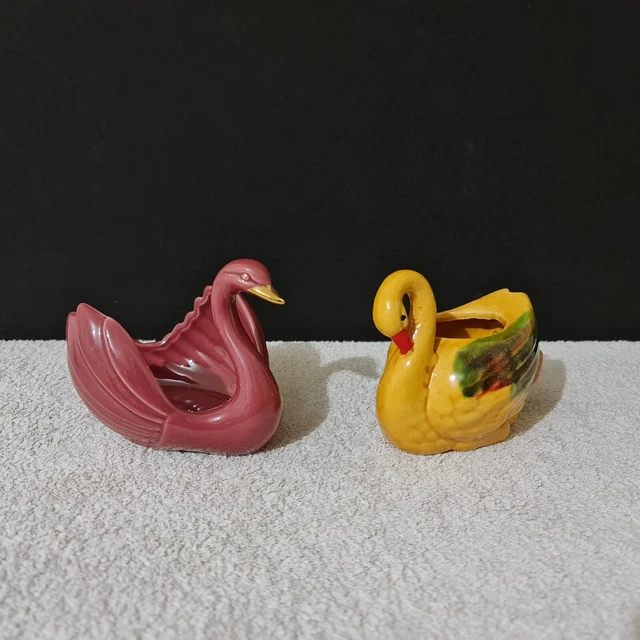Boite à bijoux ou vide-poche canard en céramique
