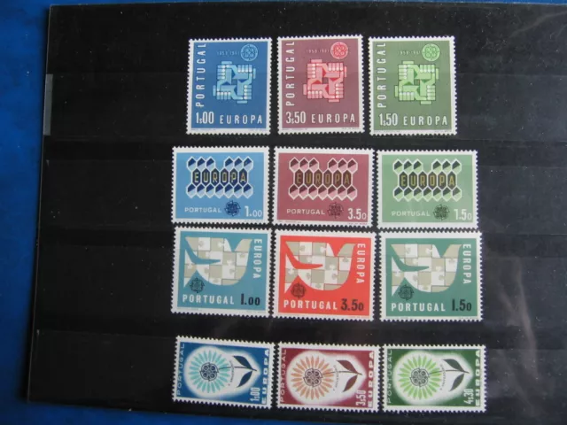 AM8, CEPT-Europa, PORTUGAL,  1961+1962+1963+1964, Pfrs/MNH/**