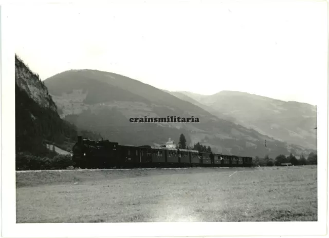 Orig. Foto Dampflok Lokomotive Nr. 5 Zillertalbahn bei Mayrhofen Österreich 1962