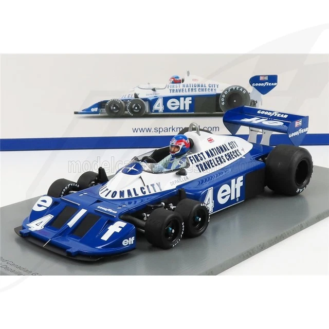 SPARK MODEL TYRRELL F1 P34 ELF N 4 2nd CANADA GP 1977 P.DEPAILLER BLUE WHI