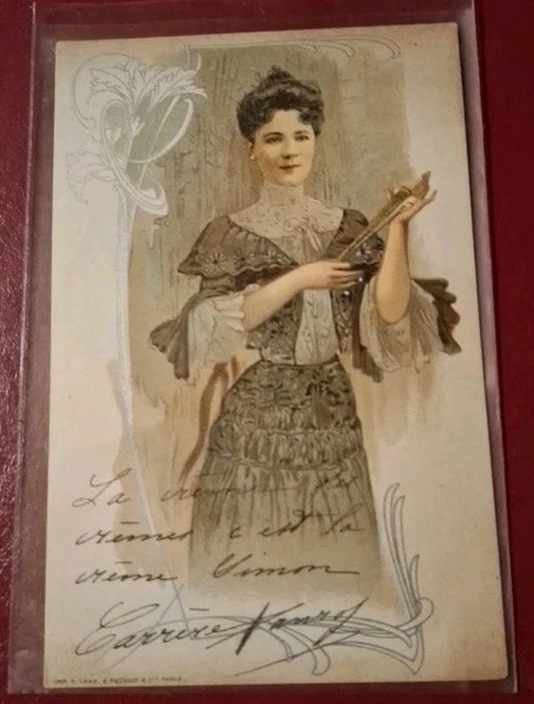 CPA FEMME ART nouveau 1900 illustrée F R - B R W 431 EUR 15,00 - FR